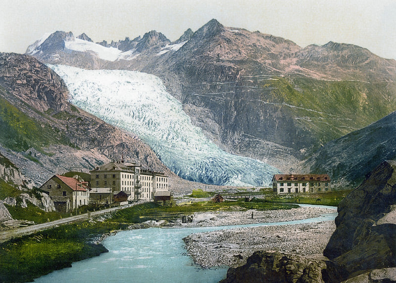 Rhône Glacier 1900 Cycling gifts. photography prints for sale