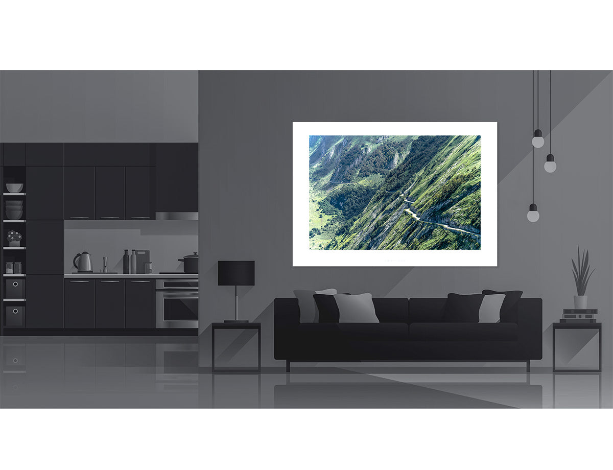Col d'Aubisque - Roads 2 Ride - Fine art photography prints. One of the Great Cycling Road Climbs for your home, office and pain cave by davidt. Make a house a home.