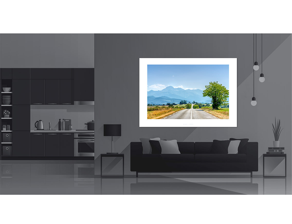 Road to the Tourmalet, cycling prints, gifts for cyclists, cycling photography prints by davidt