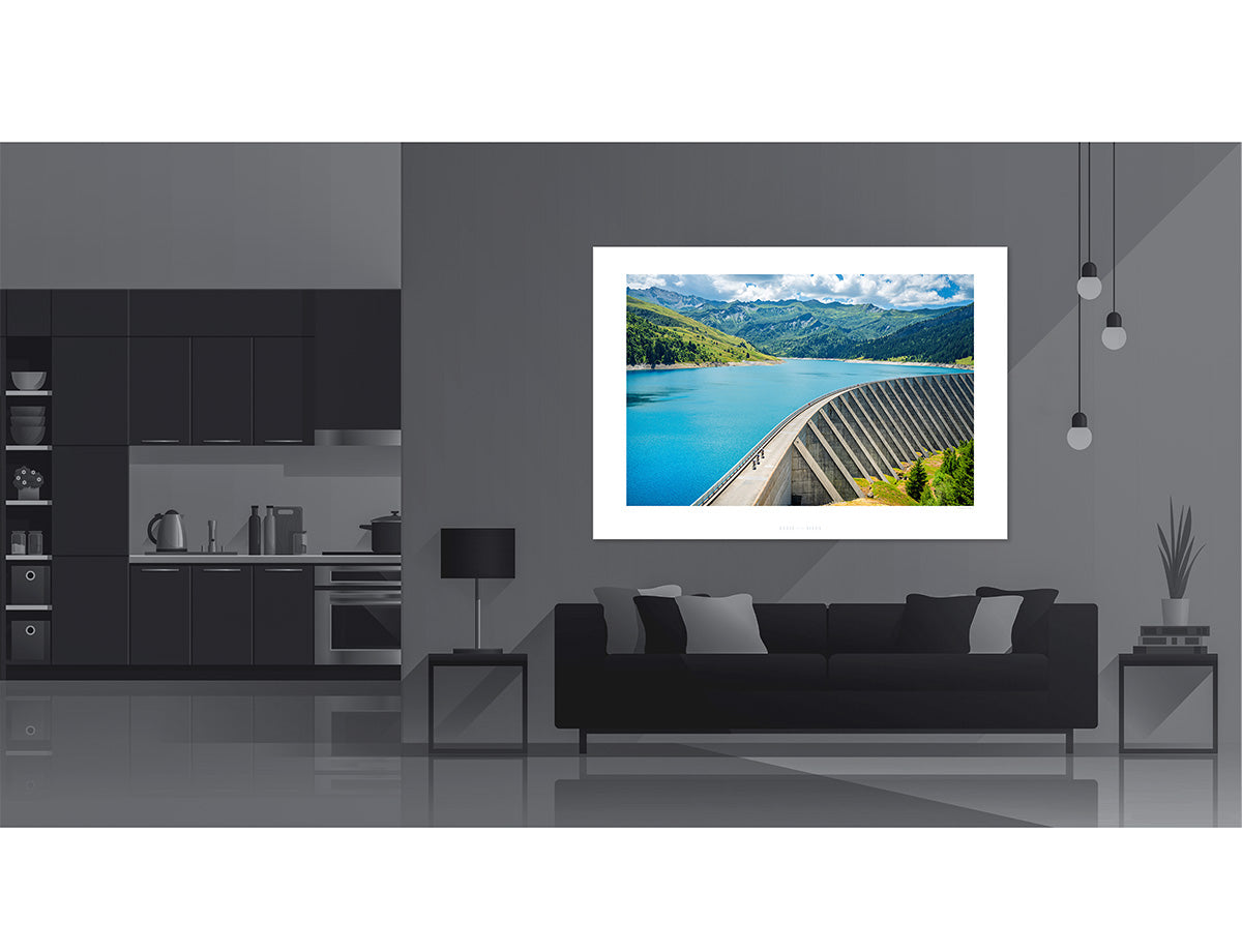Barrage de Roselend Print Great cycling climbs by davidt