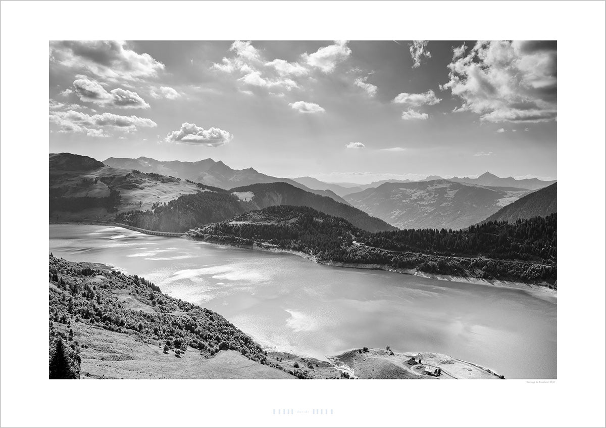 Lac de Roseland B&W cycling landscapes photography prints