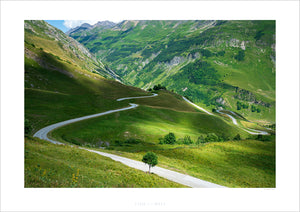 Cormet de Roselend - Roads. Great cycling Climbs prints by davidt