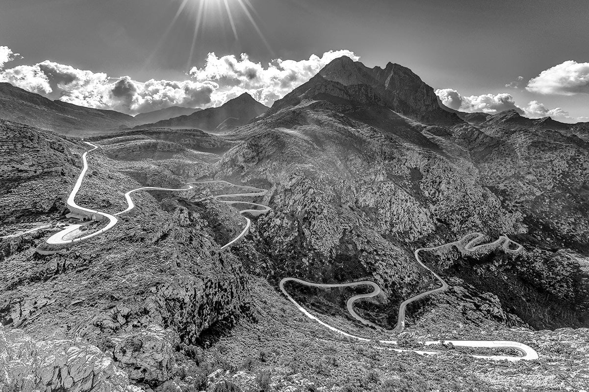 Sa Calobra, Mallorca, Cycling Prints, Cycling Art, Unique Gifts for Cyclists by davidt