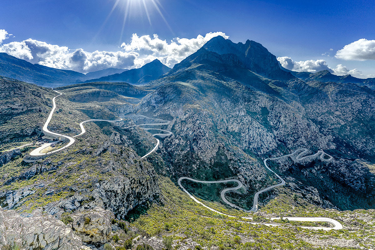 Sa Calobra - Mallorca Gifts for Cyclists Cycling Photography Prints. Cycling Art by davidt