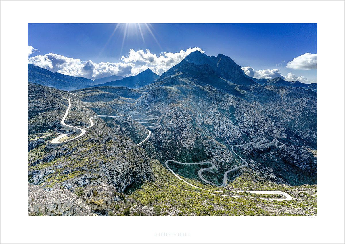 Sa Calobra - Mallorca - Gifts for Cyclists Cycling Photography Prints. Cycling Art by davidt