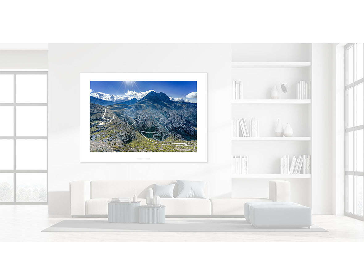 Sa Calobra - Mallorca - The Cobra Gifts for Cyclists Cycling Photography Prints. Cycling Art by davidt