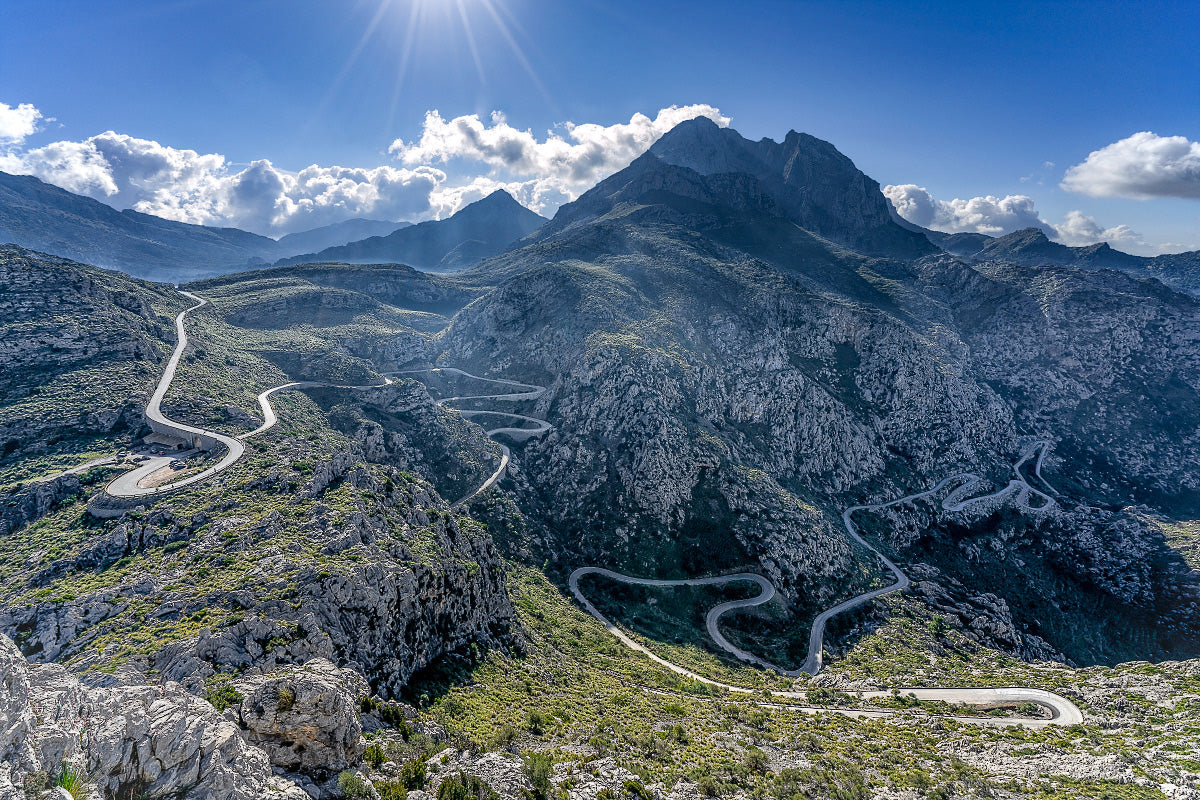 Sa Calobra - Mallorca Gifts for Cyclists Cycling Photography Prints. Cycling Art by davidt