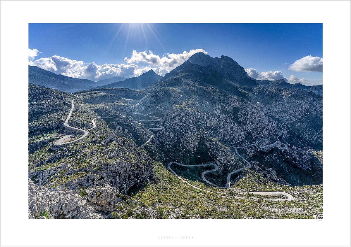 Sa Calobra Colour - Mallorca Gifts for Cyclists Cycling Photography Prints. Cycling Art by davidt