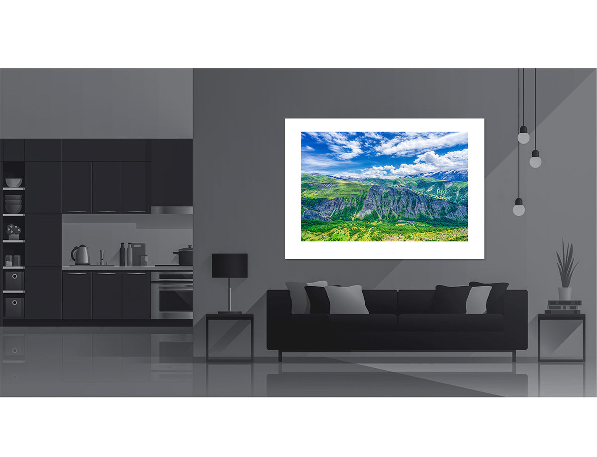 Col de Sarenne - Valley - Cycling Art, Cycling Prints, Gifts for Cyclists, Cycling Photography Prints, Cycling Interiors, Luxury Gifts for Cyclists, Photography Prints by davidt