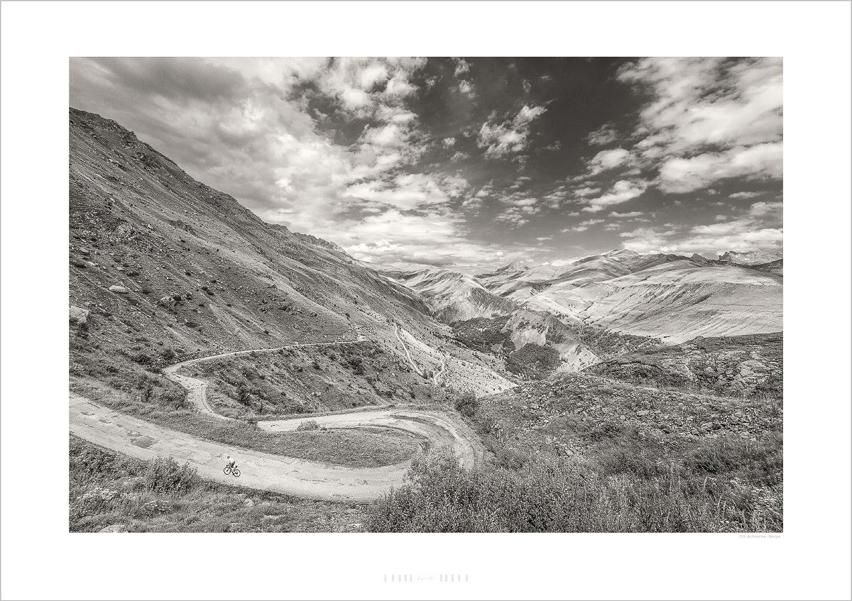 Original Cycling Art. Gifts for cyclists.  Col de Sarenne. Cycling decor, Cycling interiors, Office prints, Luxury Gifts for Cyclists, Photography prints by David