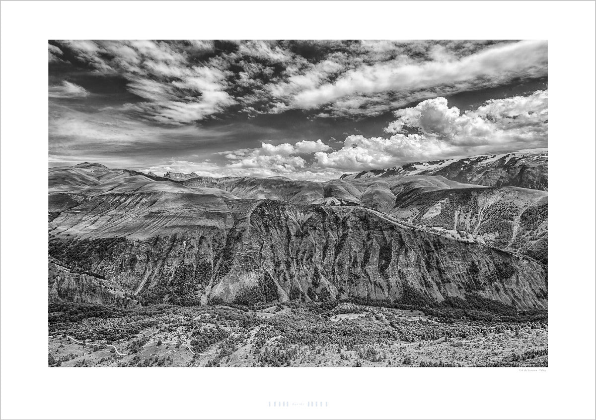Col de Sarenne. Cycling decor, Cycling interiors, Office prints, Luxury Gifts for Cyclists, Photography prints by Davidt