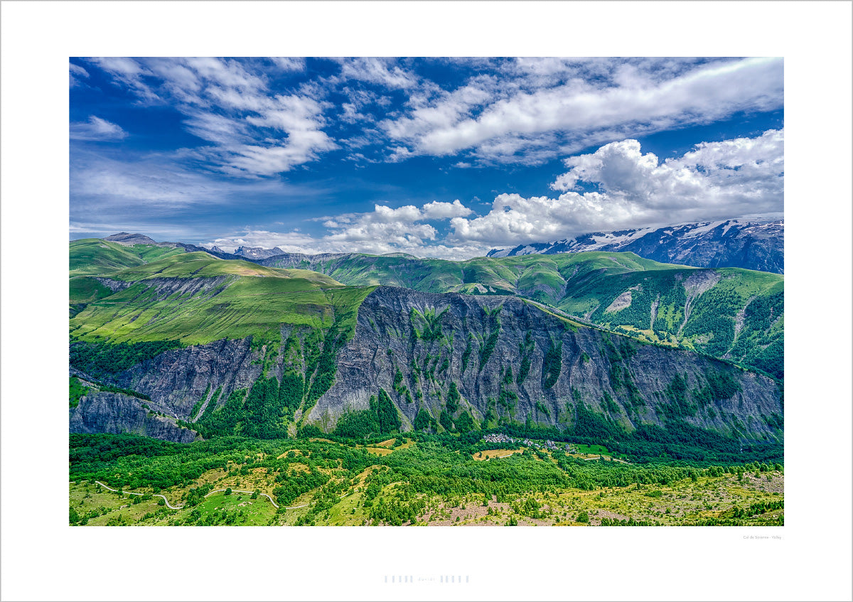 Col de Sarenne - Valley - Cycling Art, Cycling Prints, Gifts for Cyclists, Cycling Decor, Cycling Photography Prints, Cycling Interiors, Luxury Gifts for Cyclists, Photography Prints by davidt