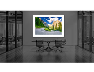 Passo Sella, The Dolomites - Cycling Prints for offices, Cycling Art, 