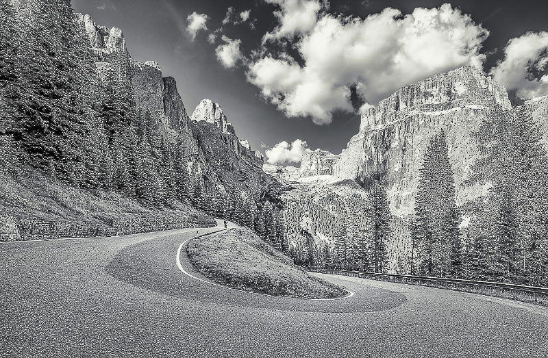 Passo Sella cycling prints by davidt. Gifts for cyclists