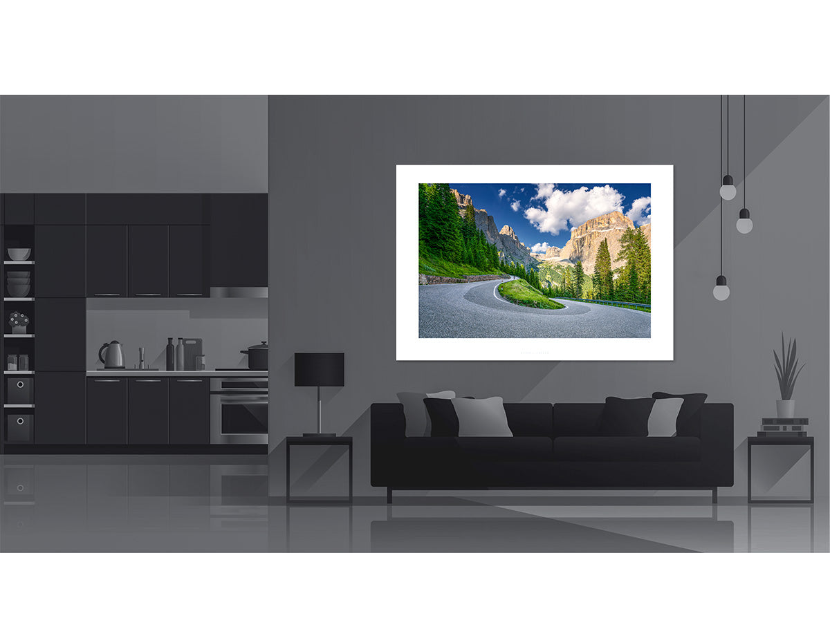 Passo Sella, The Dolomites - Cycling Prints, Cycling Art, Unique Gifts for Cyclists, Cycling Photography Prints,