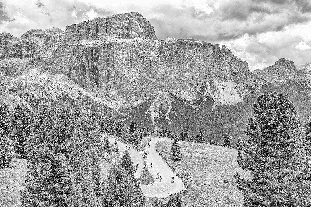 Passo Sella On the Shoulders of Giants. The Dolomites. Cycling decor, Cycling interiors, Office prints, Luxury Gifts for Cyclists, Photography prints by davidt