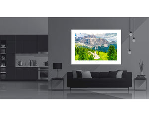 Passo Sella - On the Shoulders of Giants. Cycling prints. Cycling Office Art. Gifts for cyclists. Passo Sella The Dolomites by davidt