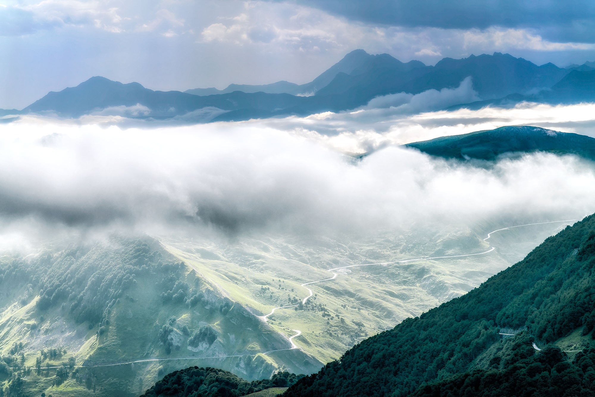 Col du Soulor Great Cycling Climbs cycling photography prints of the Pyrenees by davidt