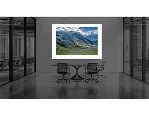 St. Gotthard Pass Cycling office photography prints Gifts for cyclists, unique cycling gifts