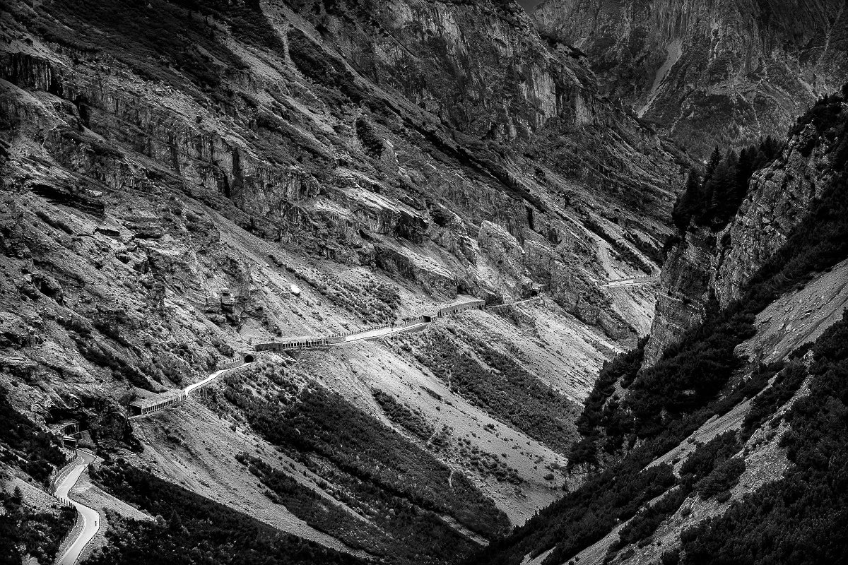 The Road Down to Bormio is an unique road