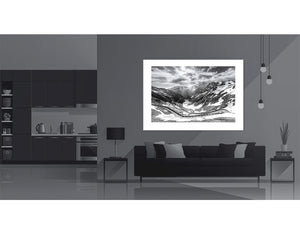 Passo Stelvio Stairway to Heaven Black and white cycling landscape photography prints by davidt