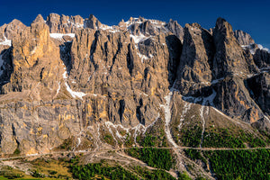 Passo Gardena the Dolomites  - The Wall cycling photography prints 