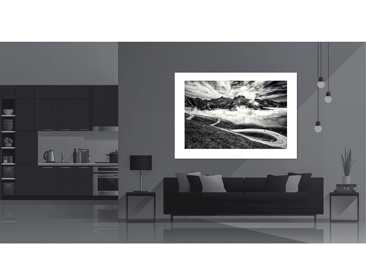 Time to Play - Limited Edition Gifts for cyclists, Black and White cycling photography print by davidt.