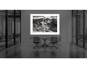 Col du Tourmalet Black and white cycling photography print by davidt. The Pyrenees Gifts for Cyclists for the office