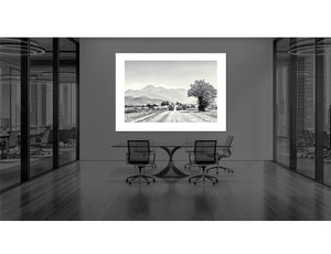 Road to the Tourmalet Limited Edition - Gifts for cyclists, Black and white duotone cycling photography print by davidt.