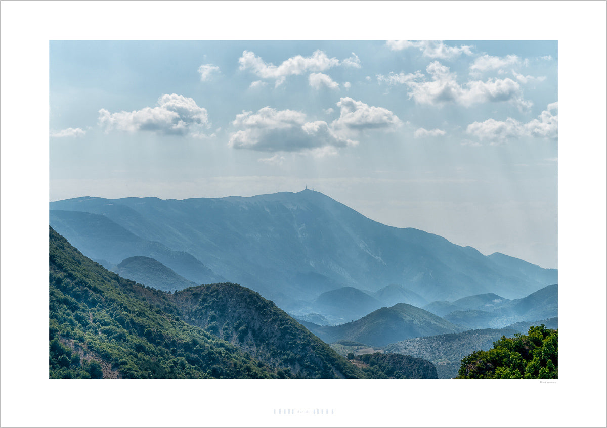 Mont Ventoux - Mountain View cycling photography gifts for cyclists by davidt