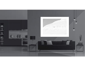 Mont Ventoux - 2 Riders set against the sunlight slopes of Mont Ventoux 