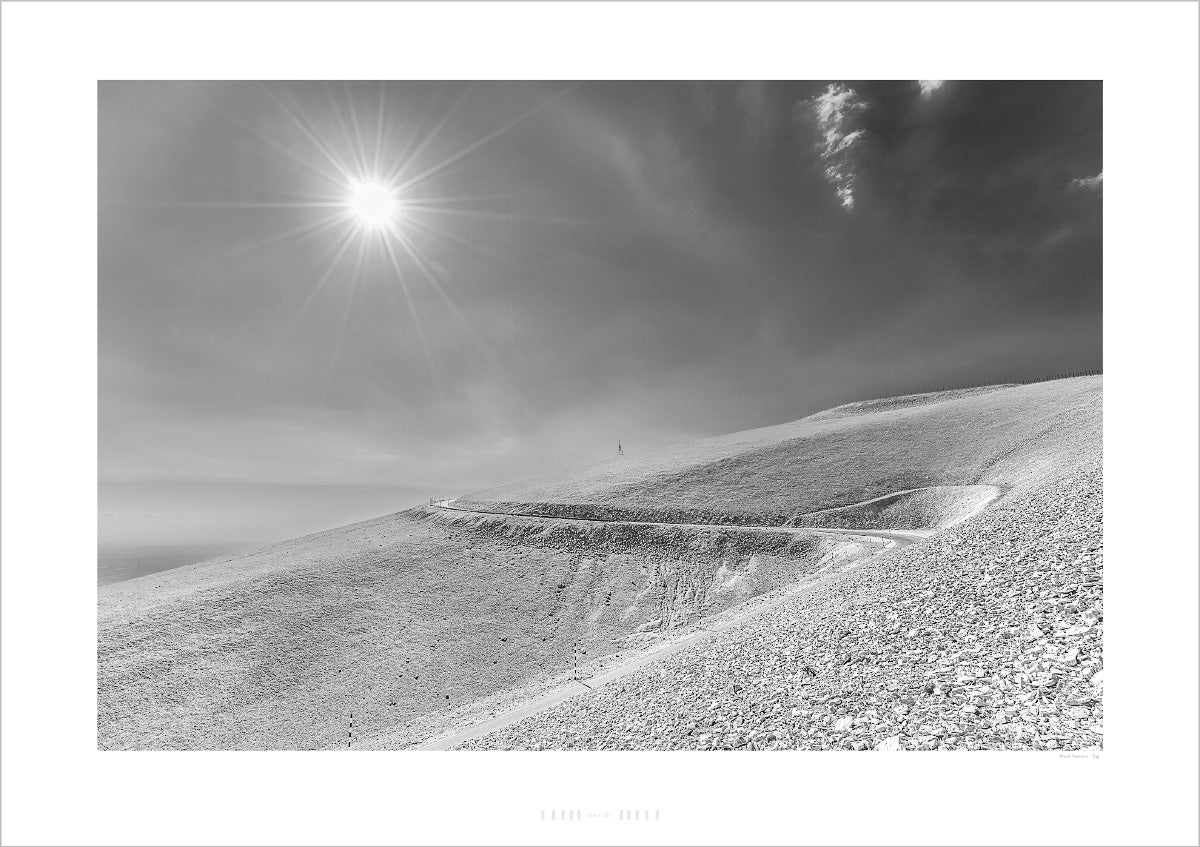 Mont Ventoux B&W. Cycling Art. Unique gifts for cyclists. Cycling decor, Cycling Photography Prints, Cycling interiors, Luxury Gifts for Cyclists by davidt
