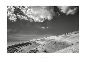 Mont Ventoux Black and white cycling photography prints. Gifts for cyclists by davidt. Cycling art. Cycling photos