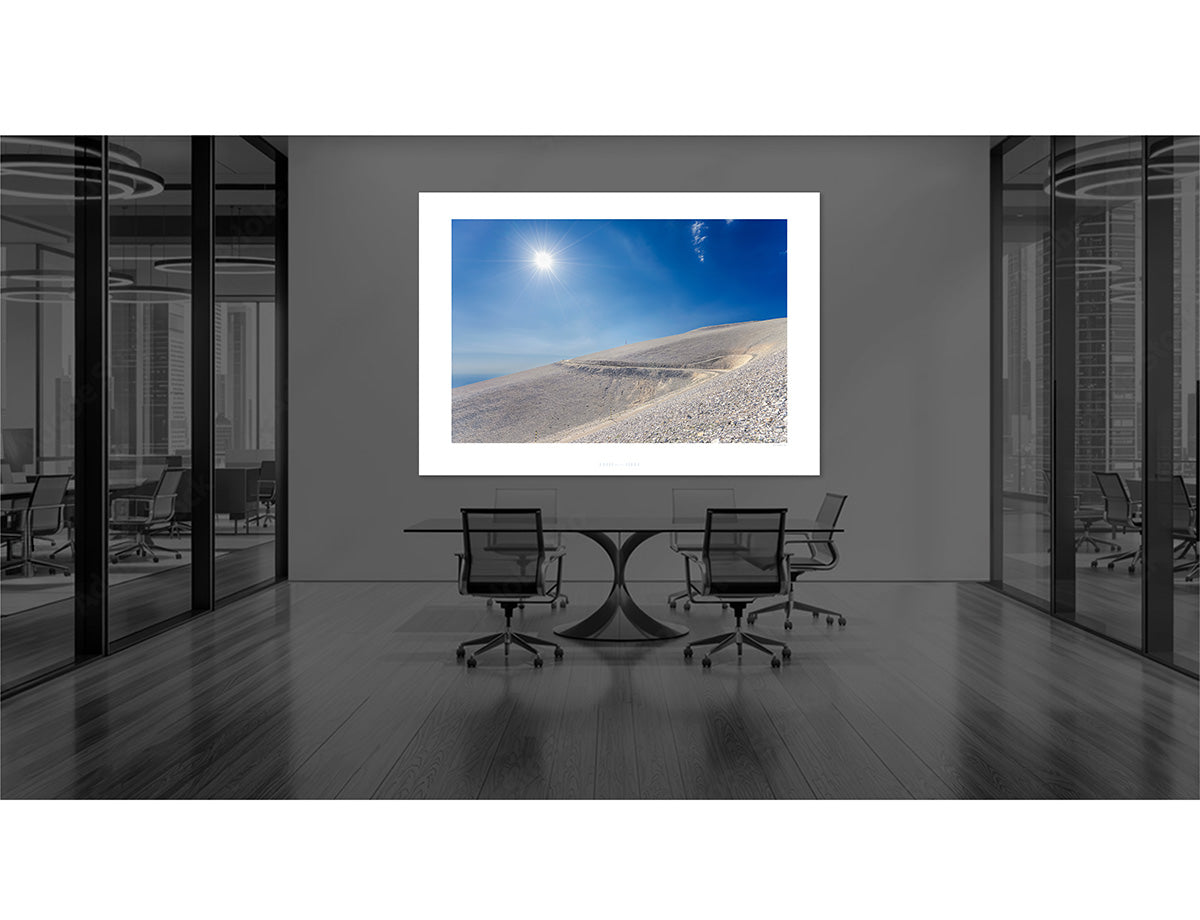Mont Ventoux - Top. Cycling photography prints for the home and office by davidt