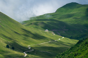 Col de la Croix de Fer - Glandon X Roads. Cycling Art by Davidt. Cycling photography prints of the Great Cycling Climbs in colour and black & white fine art photography prints.