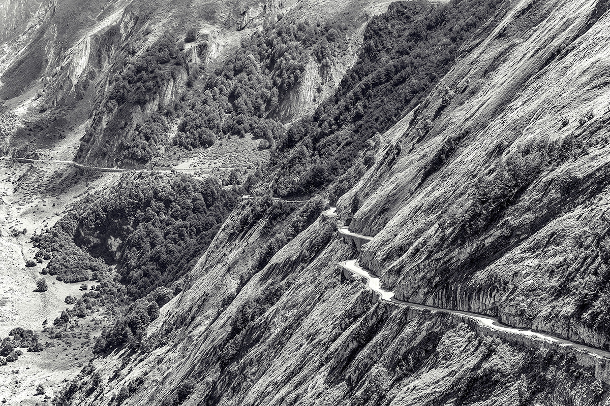 Unique gifts for cyclists. Cycling prints, Col d'Aubisque - Roads 2 Ride - cycling photography prints by davidt. Gifts for cyclists.