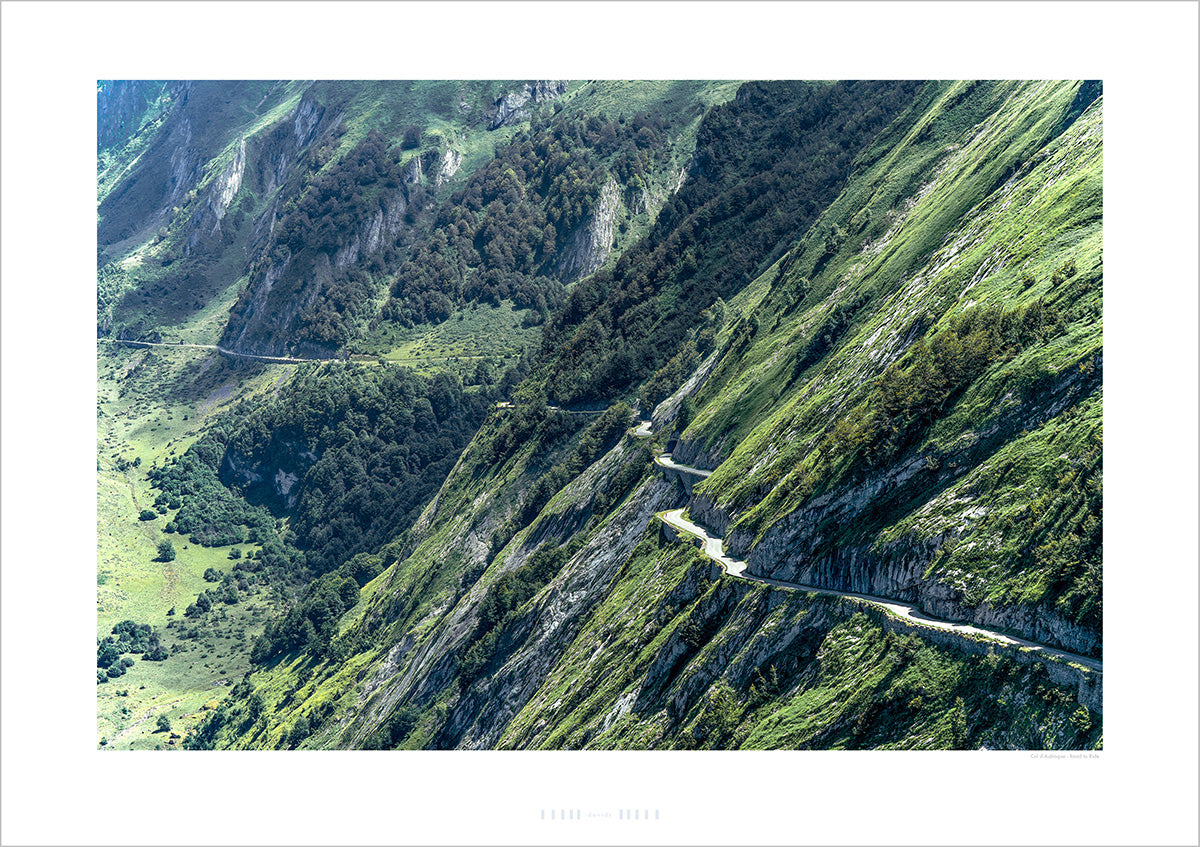 Gifts for Cyclists - Col d'Aubisque - Roads 2 Ride - Fine art photography prints. One of the Great Cycling Road Climbs for your home, office and pain cave by davidt. Make a house a home.