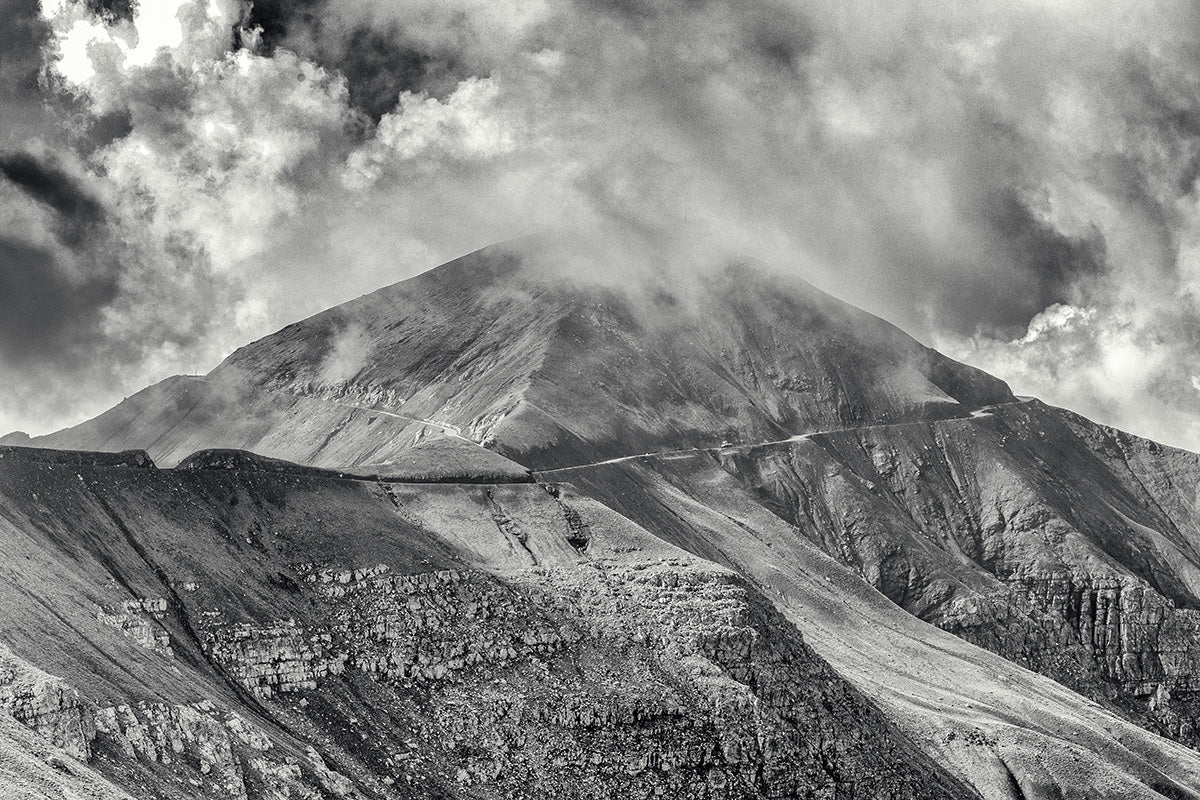 Cime de la Bonette Black and white, Unique Gifts for Cyclists, Cycling decor, Cycling Photography Prints, Cycling Interiors, Luxury Gifts for Cyclists, Photography Prints by davidt