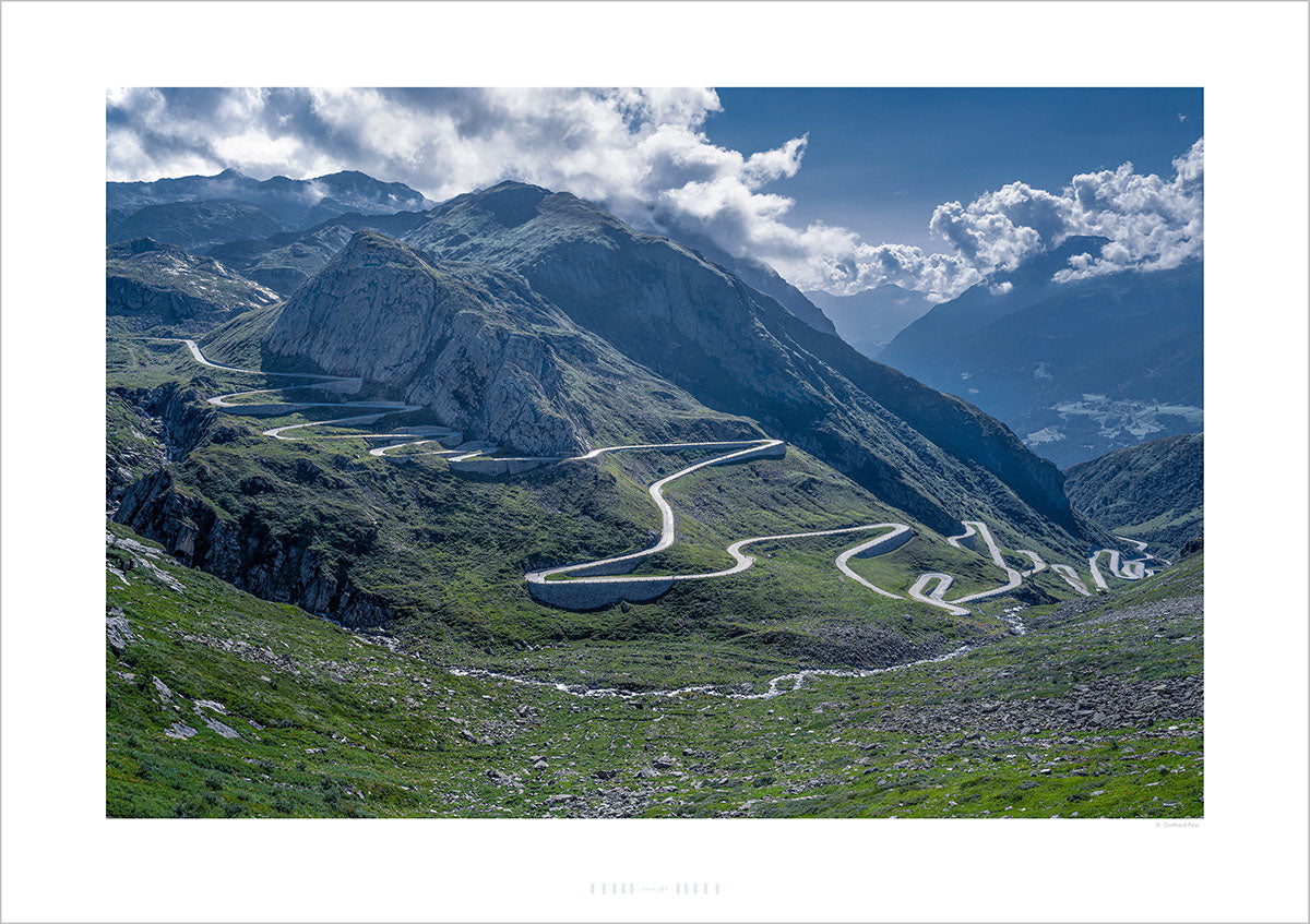 St. Gotthard Pass Cycling photography prints Gifts for cyclists, unique cycling gifts