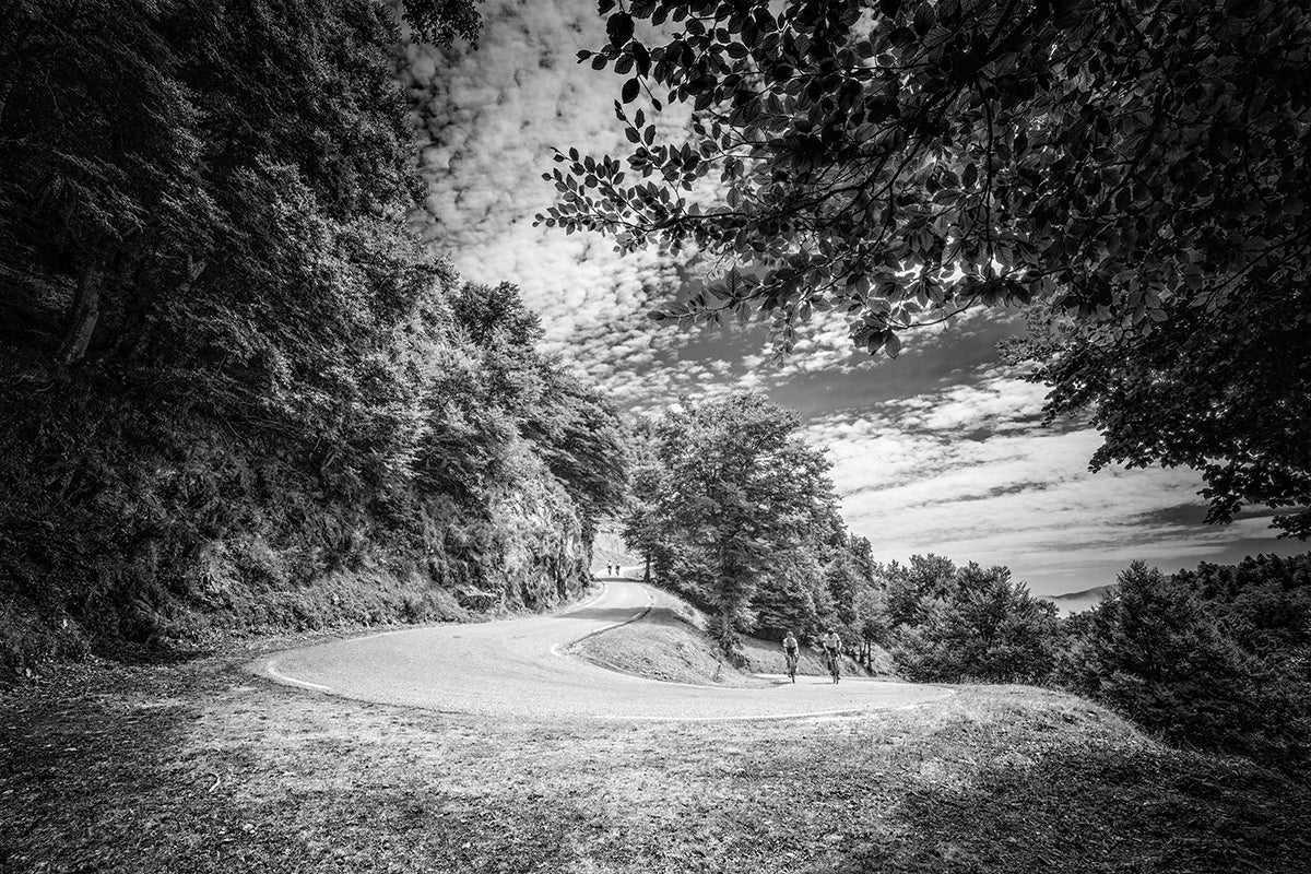Port de Pailhères - The Pyrenees. One of the Great Cycling Road Climbs Fine Art Cycling Photography for your pain cave, office and home by davidt