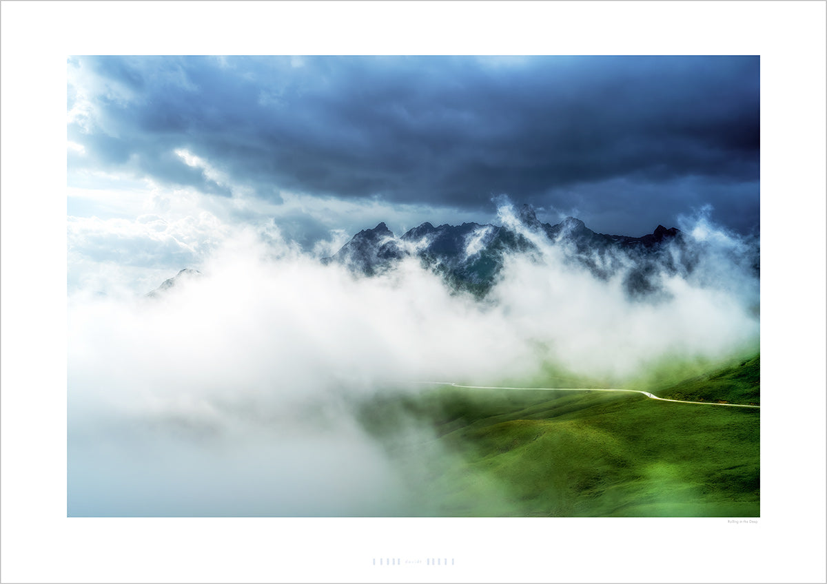 Rolling in the Deep - Pain Cave pictures Cycling Landscape Photogrpahy Cycling Art - Gifts for Cyclists - Black and White fine art cycling landscape photography for your home, office and studio by davidt